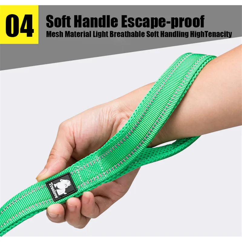 Soft Pet Leash Reflective Nylon Mesh Padded Puppy Large Dog or Cat Walking Training 11 Color 200cm TLL2112 Dropshipping