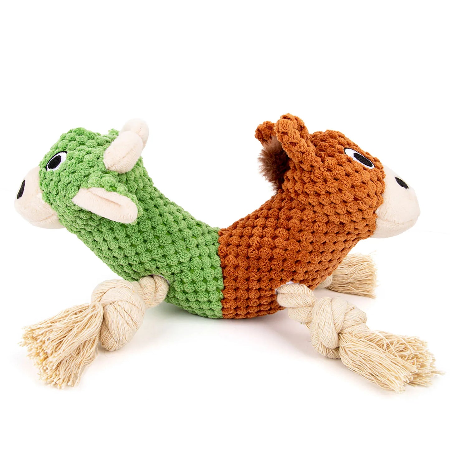 Squeaky Dog Cow and Horse Double Headed Plush Dog Chew for Small Medium Large Dogs Plush Squeaky Dog Squeaky Dog