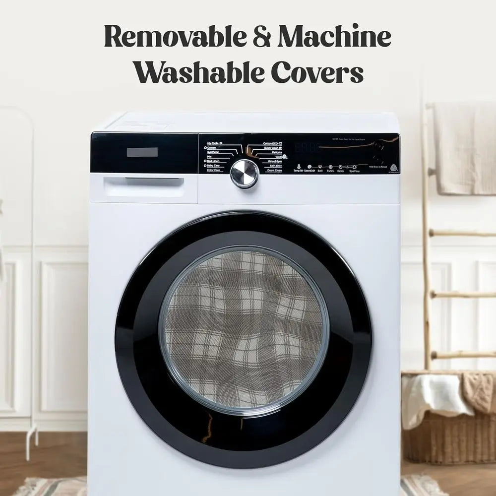 Medium Pink Orthopedic Dog Bed with CertiPUR-US Foam, Recycled Fabric, Washable Cover & Anti-Slip Base