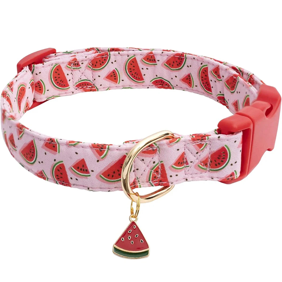 fruit pattern Pet dog collar with Fruit metal pendant do for Cat Puppy Dog Kawaii dog collar Puppy Cute cat collar
