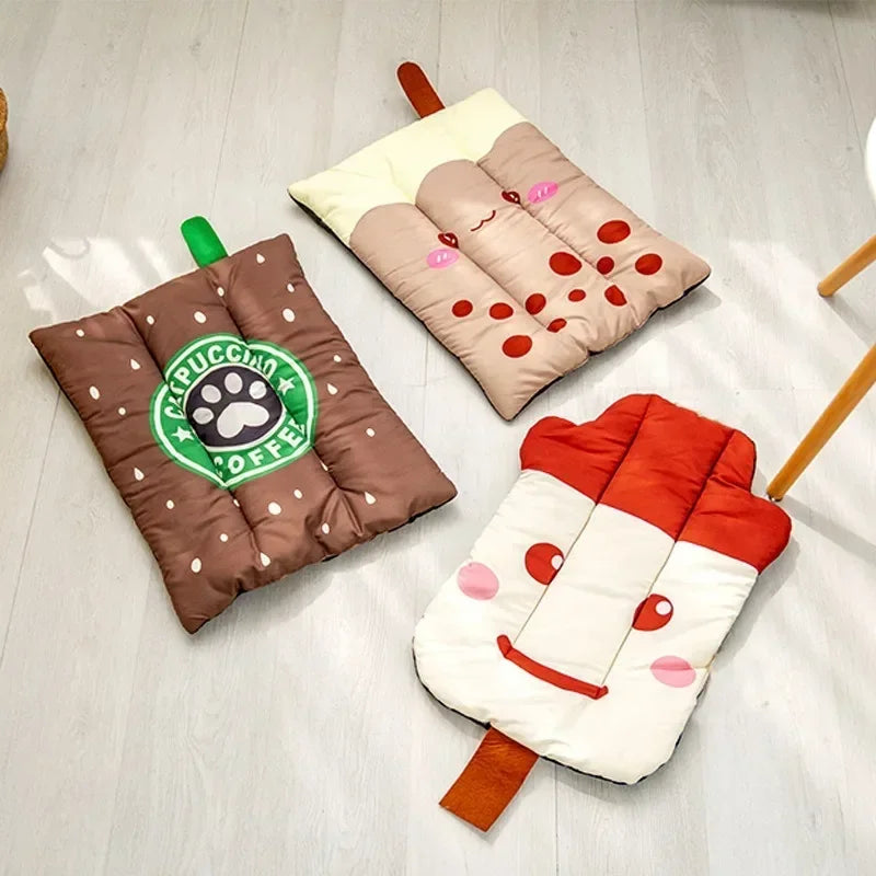 Dog Mat Cooling Summer Pad Mat Dogs Cat Blanket Sofa Breathable Cold Pet Dog Bed Summer Washable Small Medium Large Dogs Ice Pad