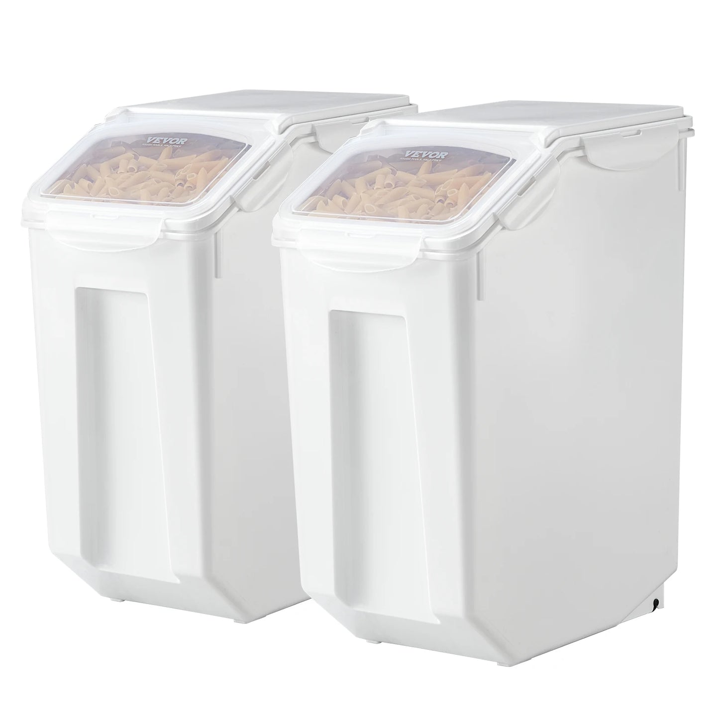 4.5Gallon x2 Rice Storage Container Dog Food Dispenser Bin, Kitchen Ingredient Grain Cereal Flour Bin Pet food Containers