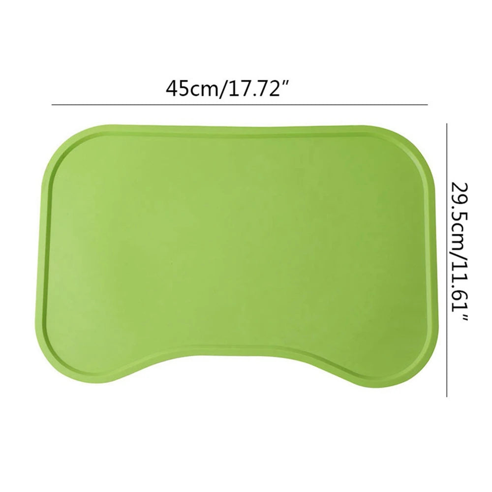 Silicone Pet Feeding Mat Dog Cat Bowl Food Mat Non-Stick Waterproof Pet Food Feeding Pad Puppy Feeder Water Cushion Placemat