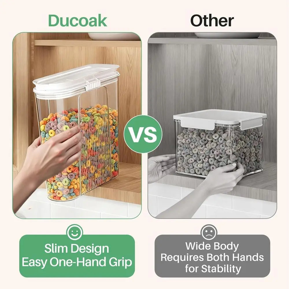 Airtight Pet Food Containers – 3 Pack 4L Clear PET, BPA-Free – Ideal for Dog & Cat Kibble, Treats & Dry Goods Storage