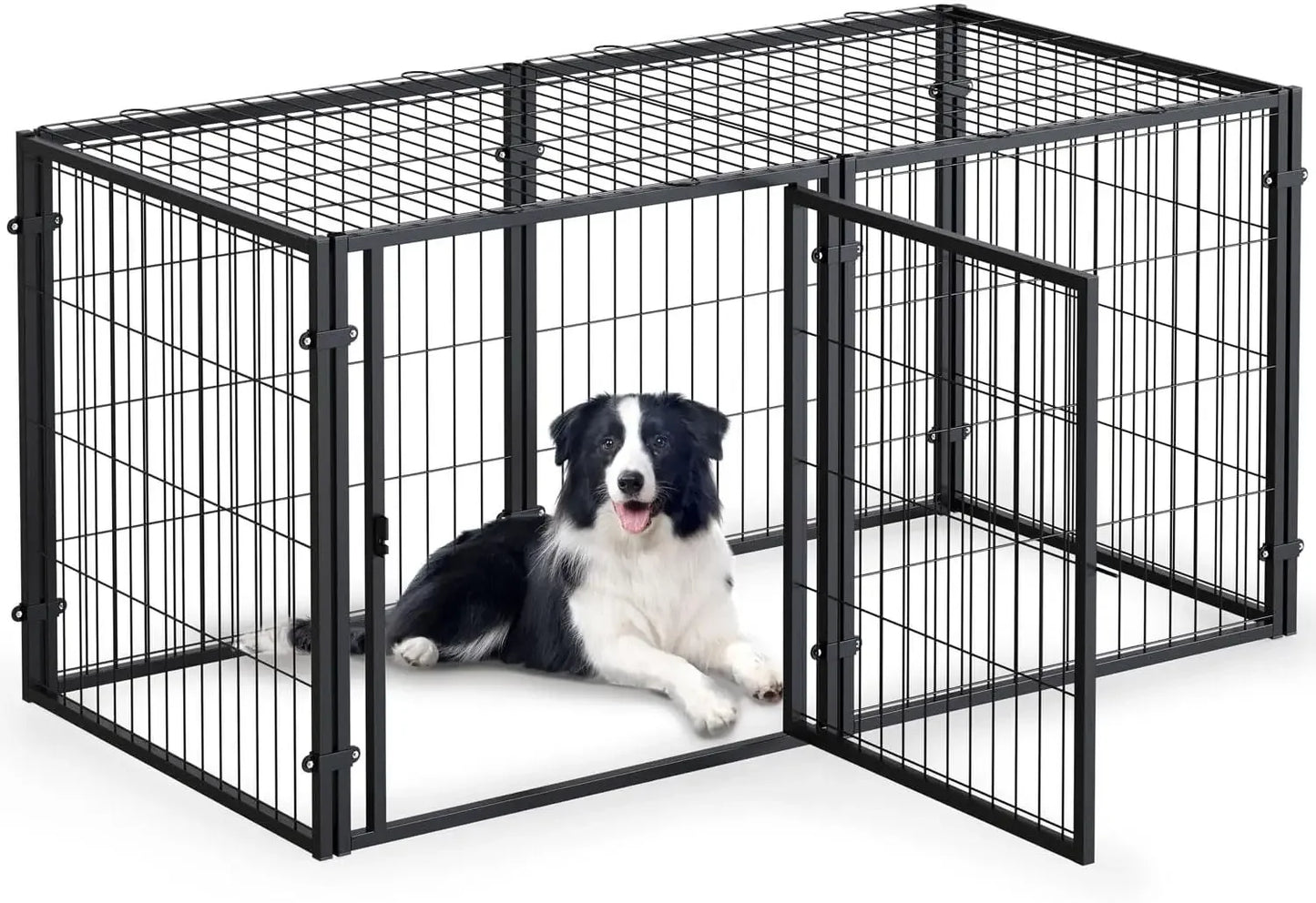 Heavy Duty Large Dog Crate, 48 "long X 24" Height, Dog Crate, Dog Kennel, Pet Crate, Indoor Outdoor, XL, Black