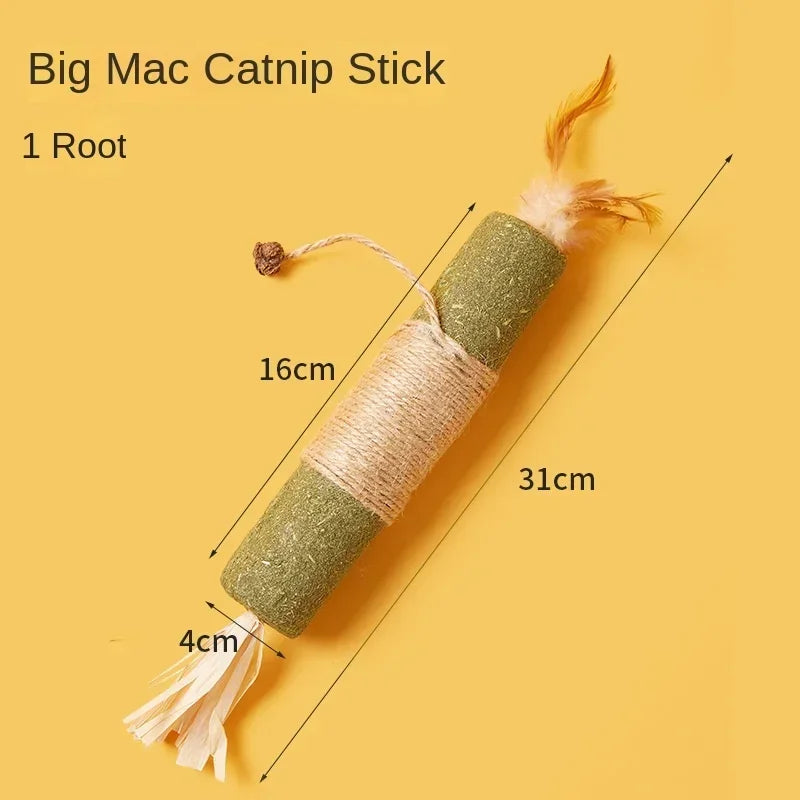 Cat Toys Silvervine Chew Stick Pet Snacks Sticks Natural Stuff with Catnip for Kitten Cats Cleaning Teeth Cat Accessories Katze