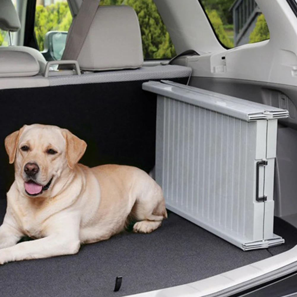 Dog Ramp Folding Non-Slip Rug Surface Dog SUV & Truck Ramp Portable Pet Ramp Stairs for Medium & Large Dogs Get Into A Car