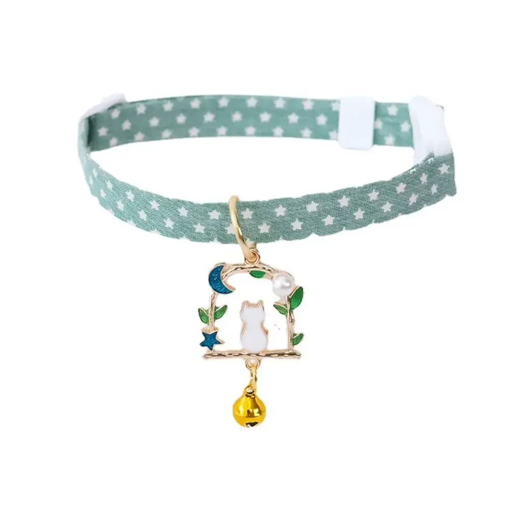 1PC Cute Kitten Collar Pet Cat Safety Necklace Breakaway Adjustable Cats Collar Puppy Collar Cat Pendant Puppy Cat Pet Supplies
