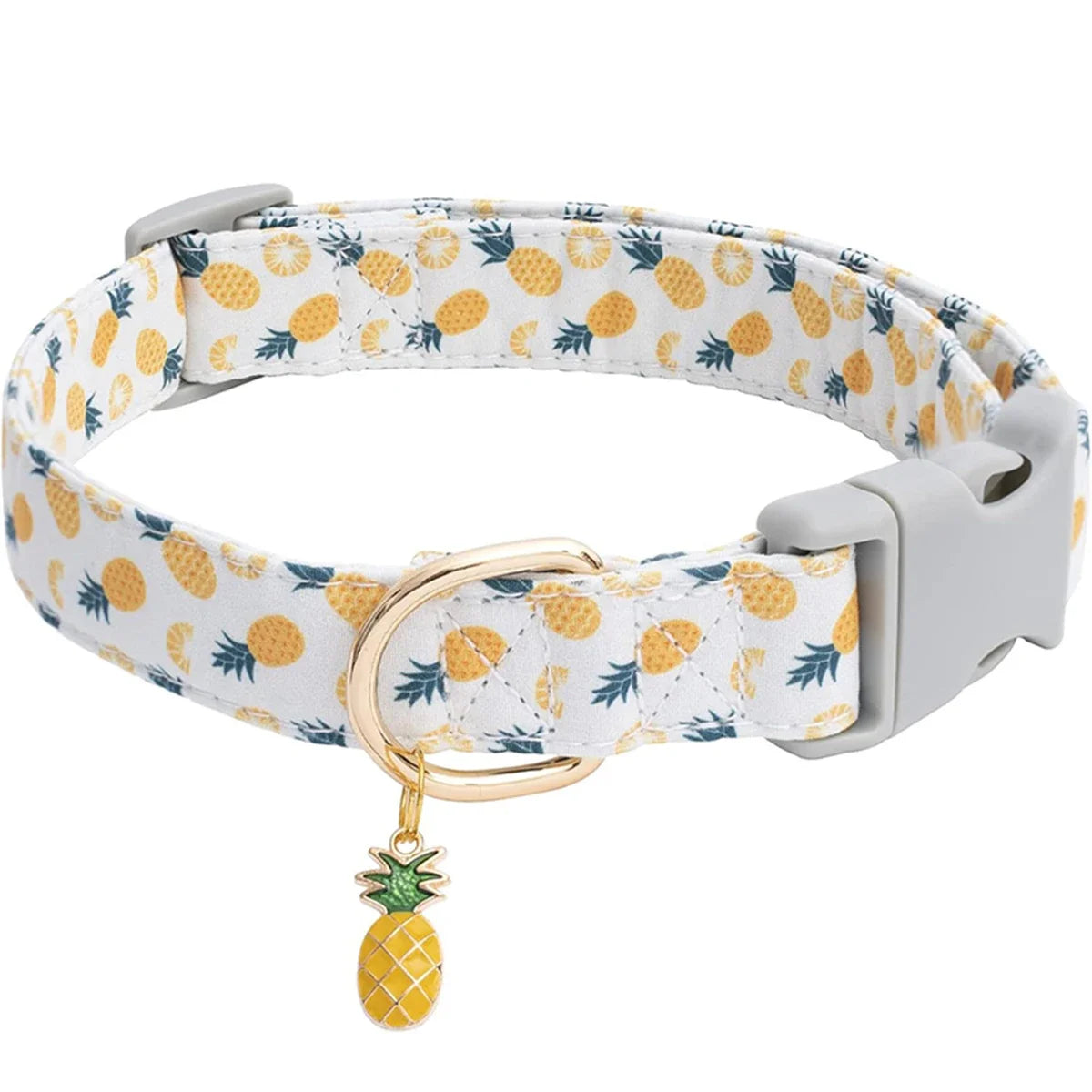 fruit pattern Pet dog collar with Fruit metal pendant do for Cat Puppy Dog Kawaii dog collar Puppy Cute cat collar