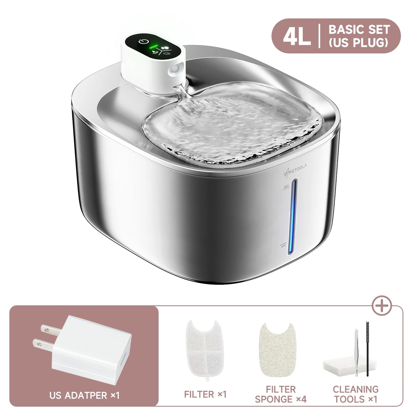 4L Wireless Cat Water Fountain Auto Sensor Drinking Fountain For Cats Dog Drinker Pet Water Dispenser Accessories