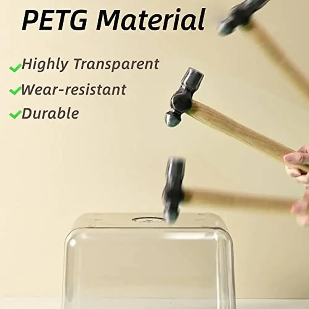 5.5LB Dog Food Storage Container Airtight Pet Treat Bin Translucent Dry Food Grain Storage Barrels sealed Bucket Moisture-Proof