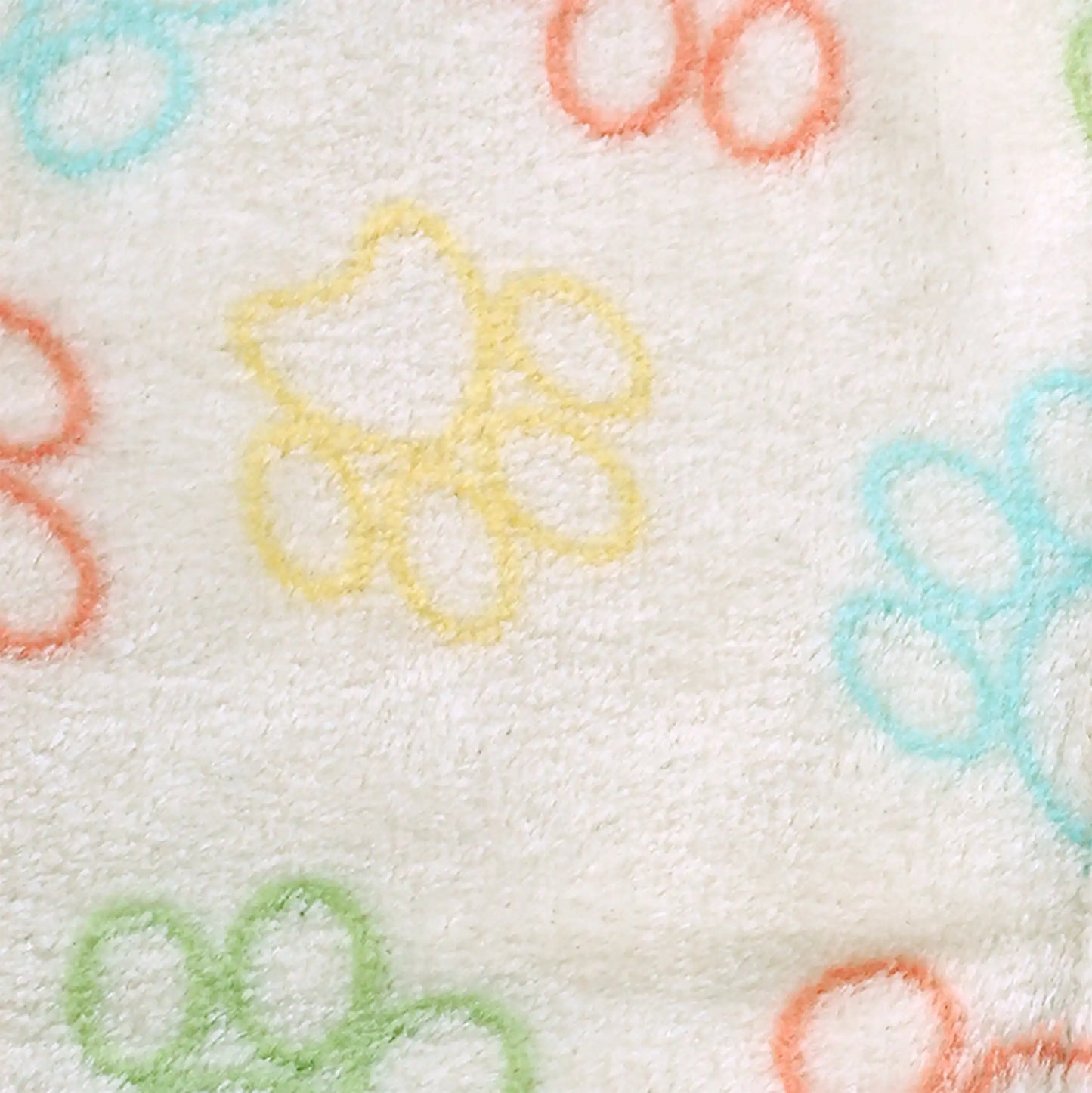 Medium Cozy Plush Throw Blanket for Cats & Dogs, Multi-Color Paw Print