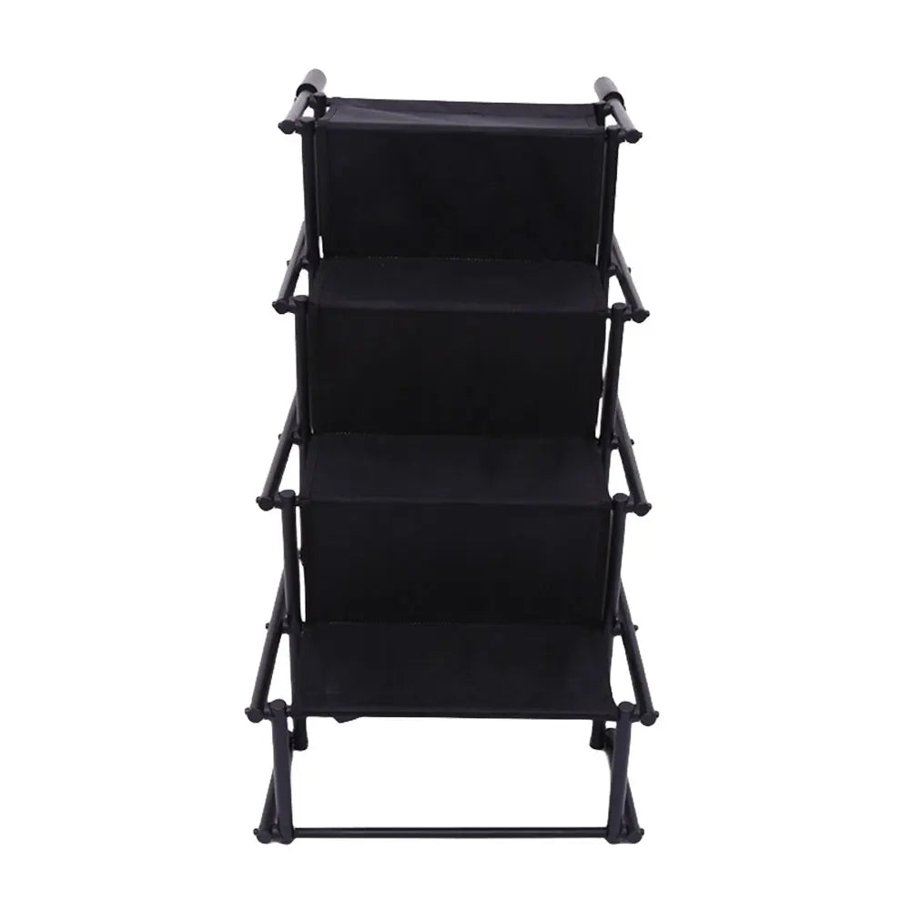 4 Steps Pet Ramp Auto Travel Ladder with Nonslip Surface Pet Ladder Lightweight Portable Dog Cat Ladder Folding Pet Stairs Ramp