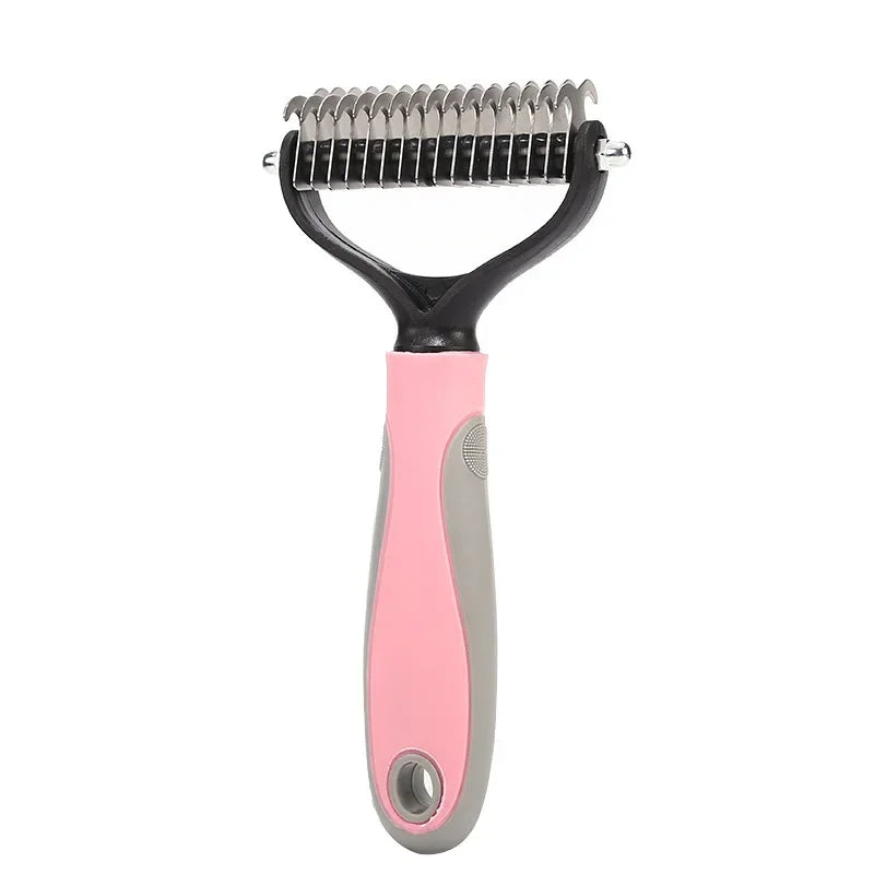 Pets Fur Knot Cutter Dog Grooming Shedding Tools Pet Cat Hair Removal Comb Brush Double sided Pet Products Suppliers