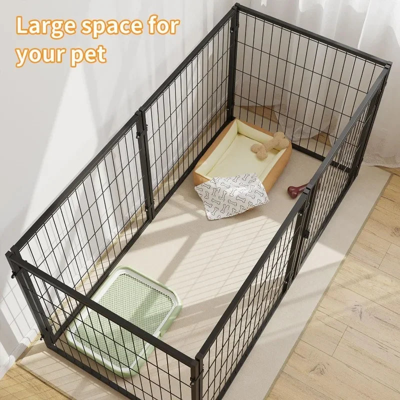 Heavy Duty Large Dog Crate, 48 "long X 24" Height, Dog Crate, Dog Kennel, Pet Crate, Indoor Outdoor, XL, Black
