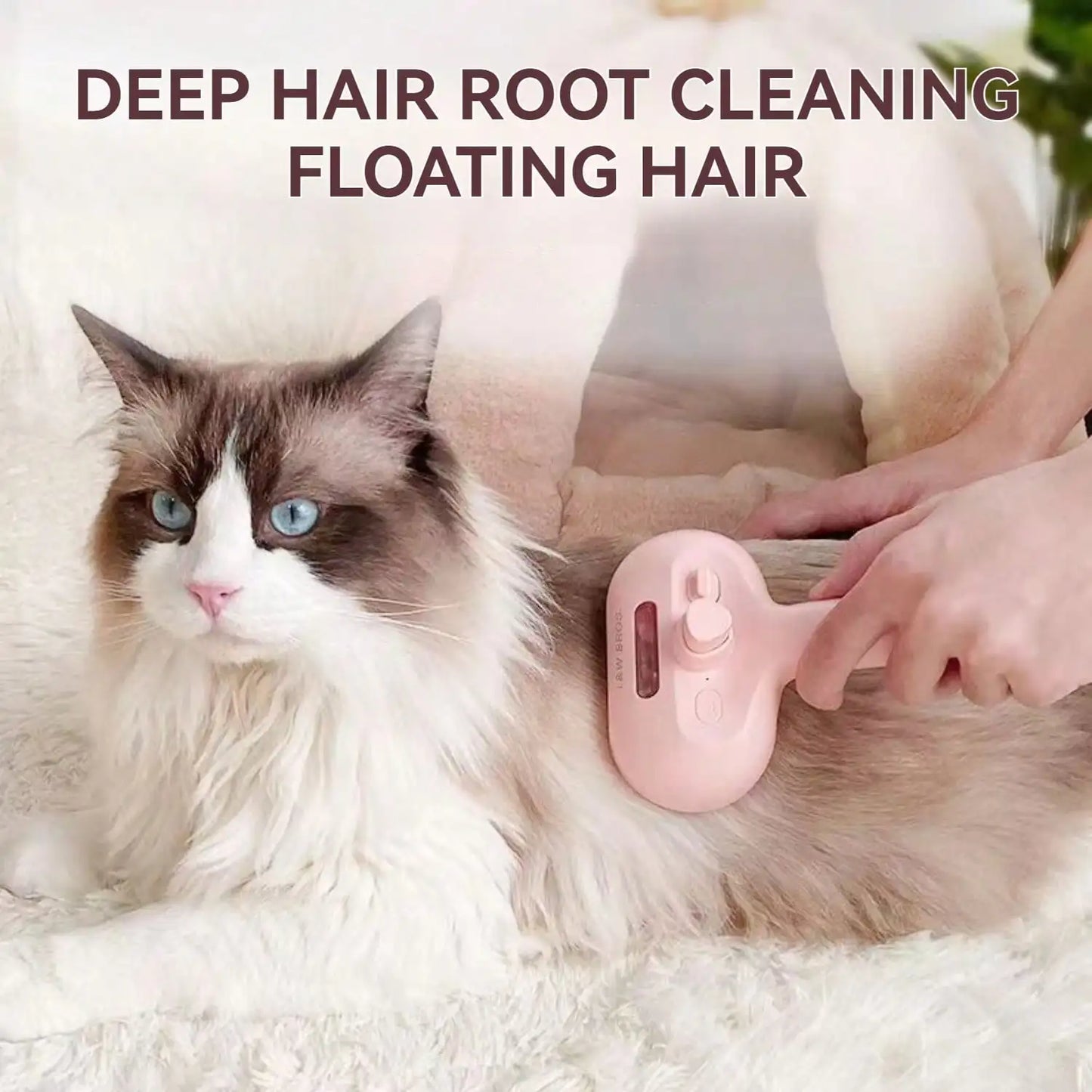 Cat Steam Brush, Spray Cat Brush, Pet Spray Hair Removal Comb for Shedding and Grooming, Water Brush for Cats Dogs Small Animals