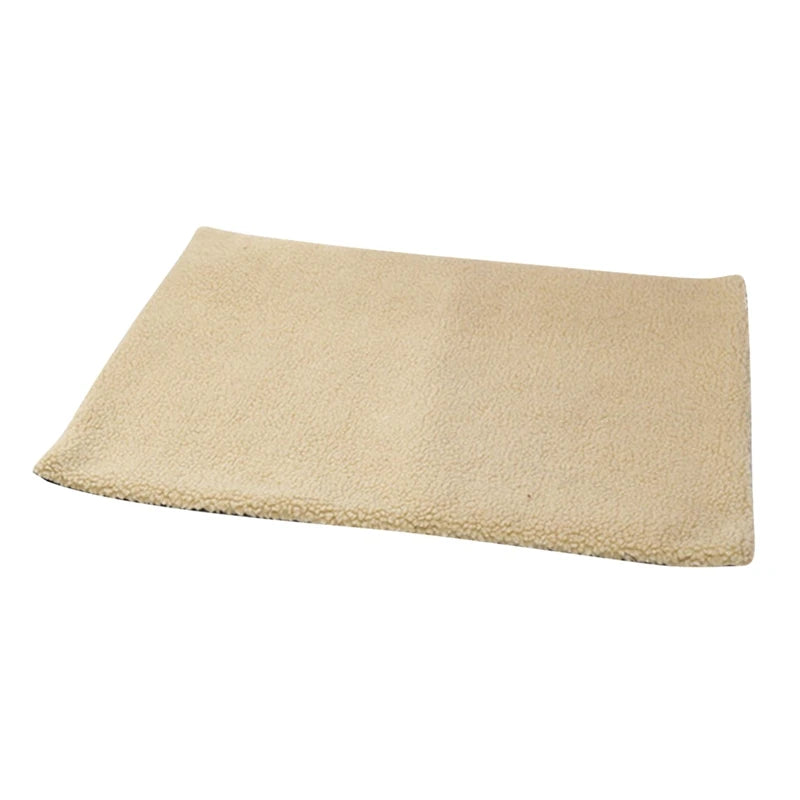 Pet Dog Cat Heating Pad Winter Auto-Heating Blanket Warming Plush Bed Cushion with Thermal Body Heat Reflecting Cord Pad 60x45cm