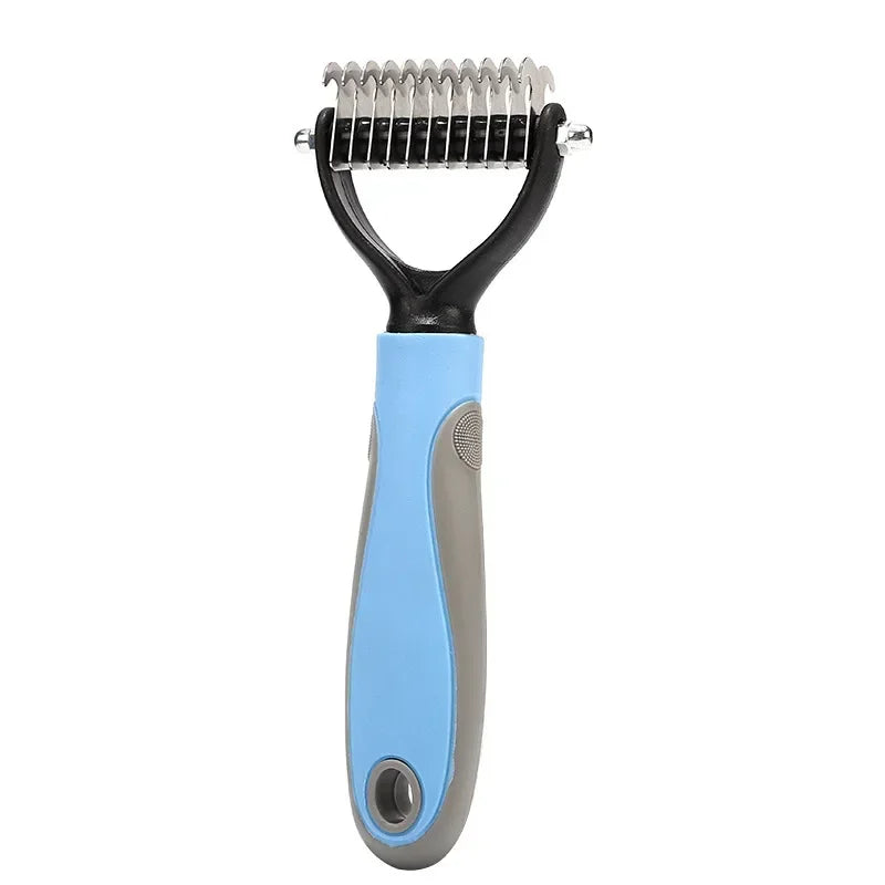 Pets Fur Knot Cutter Dog Grooming Shedding Tools Pet Cat Hair Removal Comb Brush Double sided Pet Products Suppliers