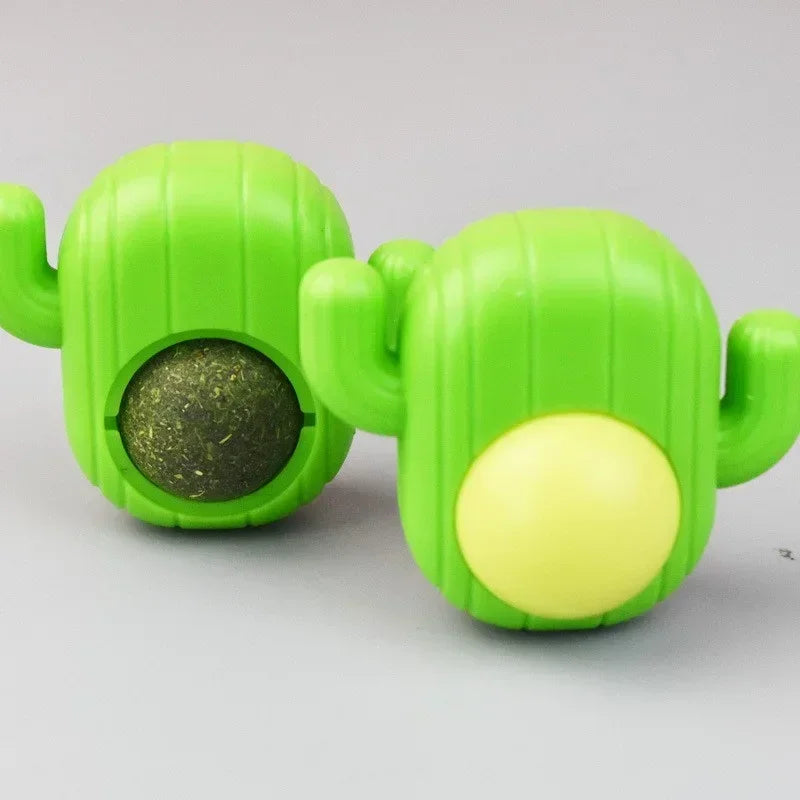 Natural Catnip Cat Wall Stick-on Ball Toy Treats Healthy Natural Removes Hair Balls To Promote Digestion Cat Grass Snack Pet