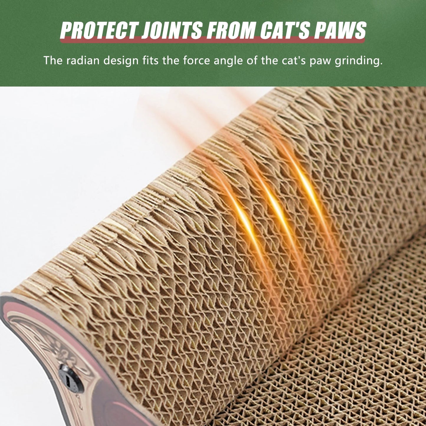 Large Cat Scratcher Couch Cat Sofa Bed Wear-resistant Scratch Lounge Cat Bed Cardboard Toy Pet Supplies Cat Accessories