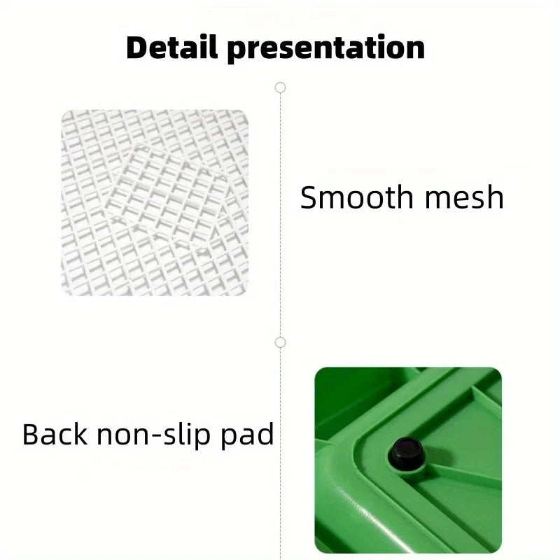 Dog feces training pad with artificial turf, anti-slip pet toilet, odorless indoor puppy toilet, dog training toilet