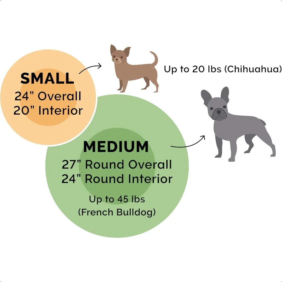 24 Round Calming Donut Dog Bed for Indoor Cats Small Dogs Washable For Dogs Up to 20 lbs Plush Veet Waves Hooded Donut Bed Rose