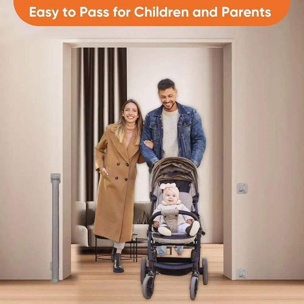 80 Inch No Drill Retractable Pet Gates for Doorways No Drilling Retractable Gate for Stairs No Drilling Retractable Dog Gates fo