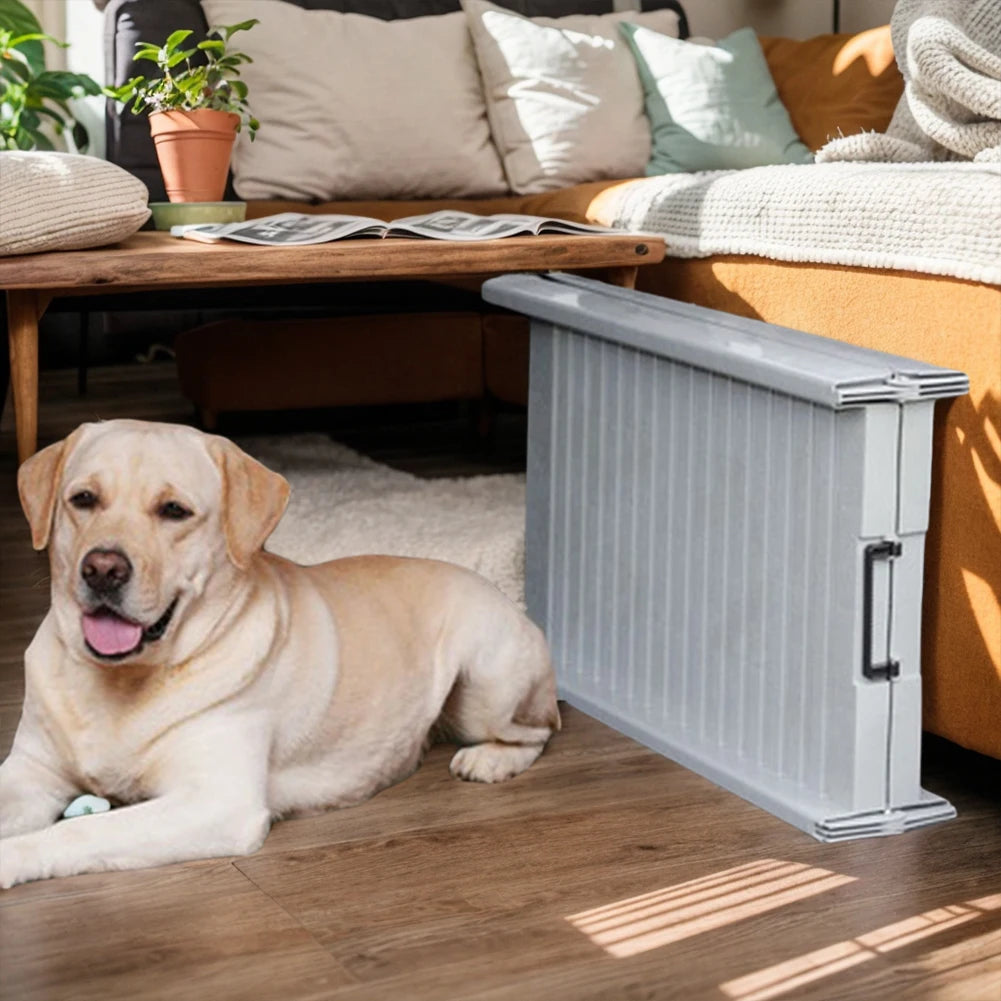 Folding Dog Ramp Non-Slip Rug Surface Portable Pet Stair Ramp 59x15.8 Inch Long Dog Ramps for Medium & Large Dogs Get Into A Car