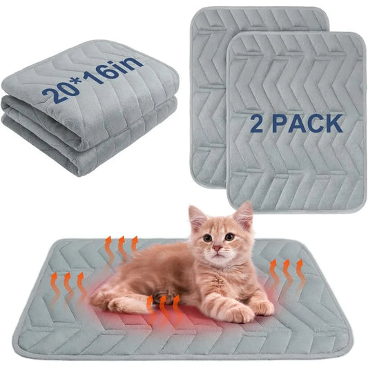 Self Warming Cat Bed Mat Self Heating Dog Pad for Indoor Outdoor Pet House Heated Thermal Warmer Cat Blanket for Kitten Puppy W