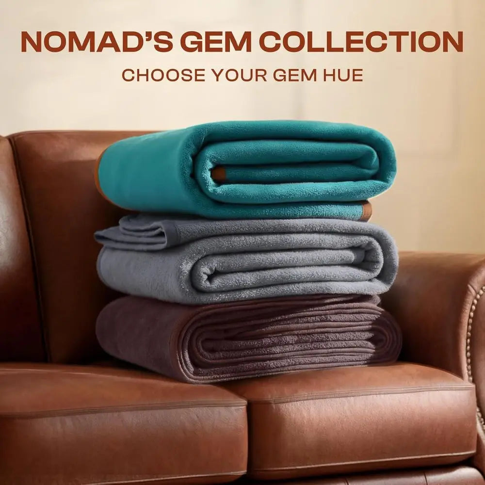 Adult & Large Dog Waterproof Fleece Blanket, XL Soft Throw for Couch, Washable & Reversible, 82x90