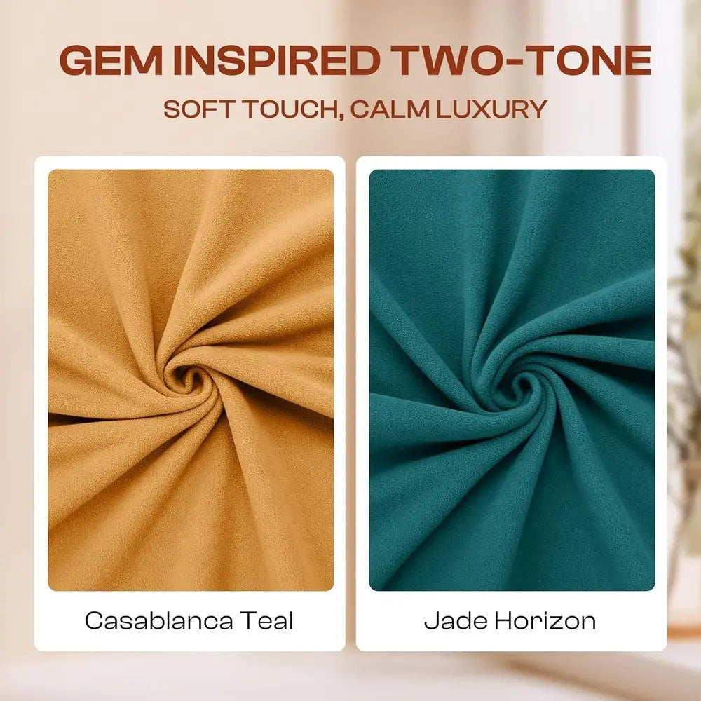 Adult & Large Dog Waterproof Fleece Blanket, XL Soft Throw for Couch, Washable & Reversible, 82x90