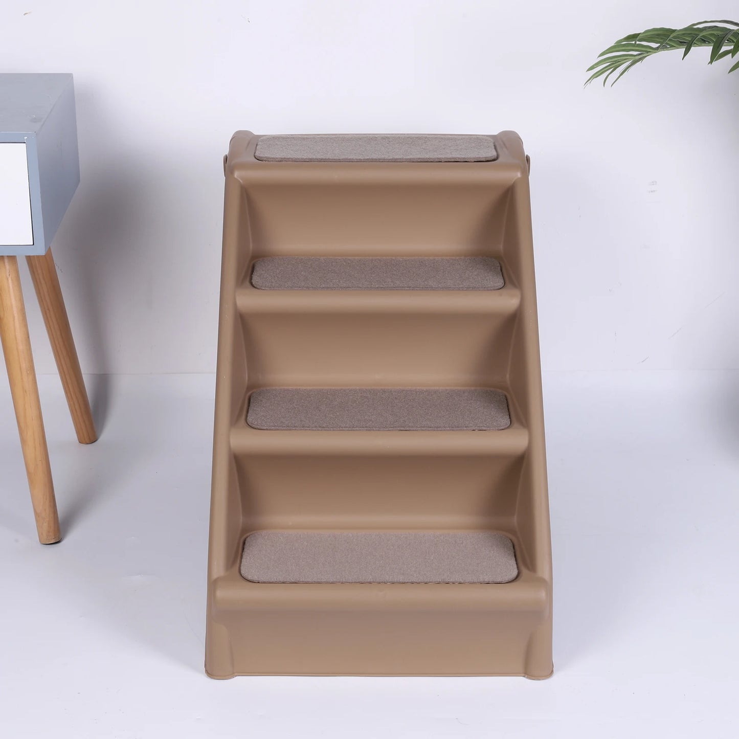 4-Step Pet Dog Stairs Foldable Indoor Pet Steps Non-Slip Dog Stairs Ramp Sofa Ladder Pet Furniture for High Bed Chair Couch Sofa