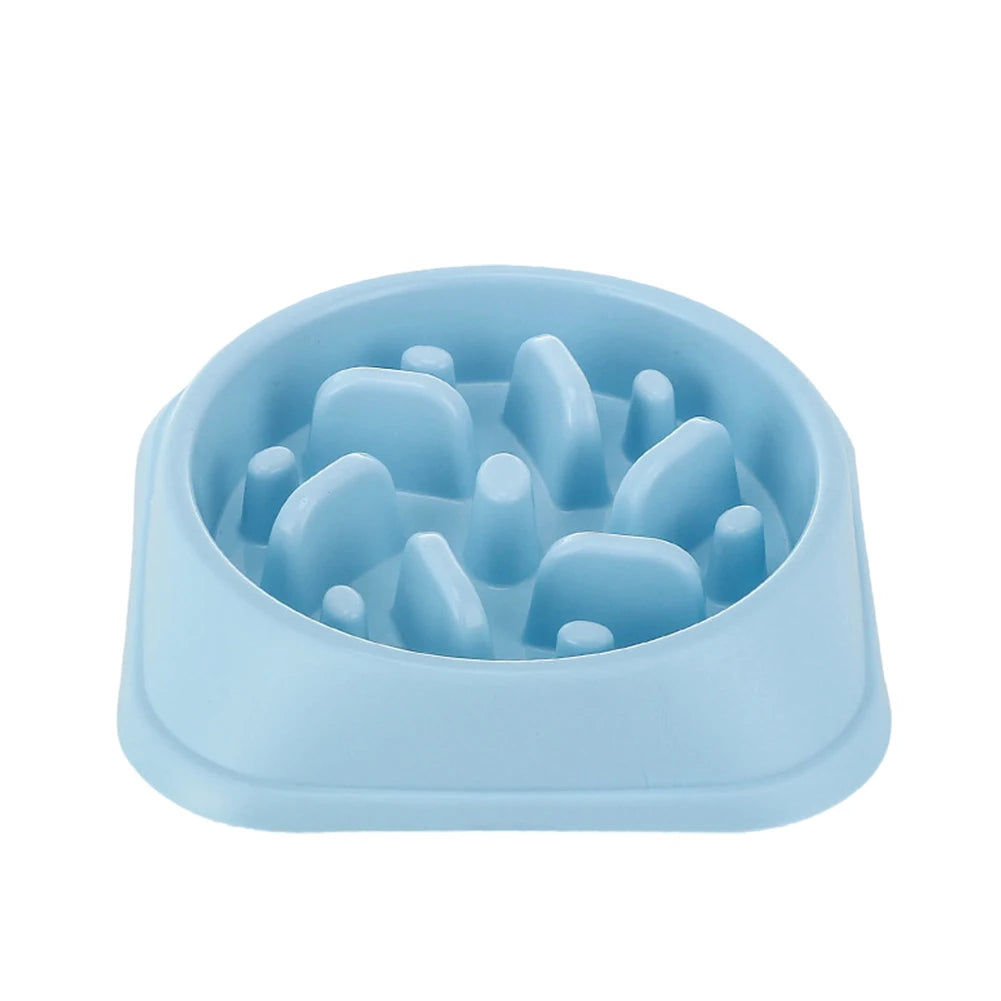 Pet Slow Eating Dish Bowl Anti Choking Dog Slow Feeder Bowl Non-Slip Puzzle Dog Food Bowls for Small Dogs and Cats Fast Eaters