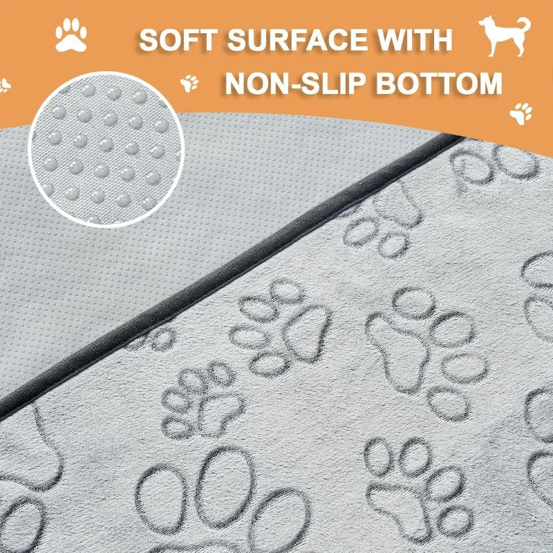 Pet puppy pad, 2-piece washable dog urine pad, waterproof and anti slip urine pad training 18 inches x 24 inches