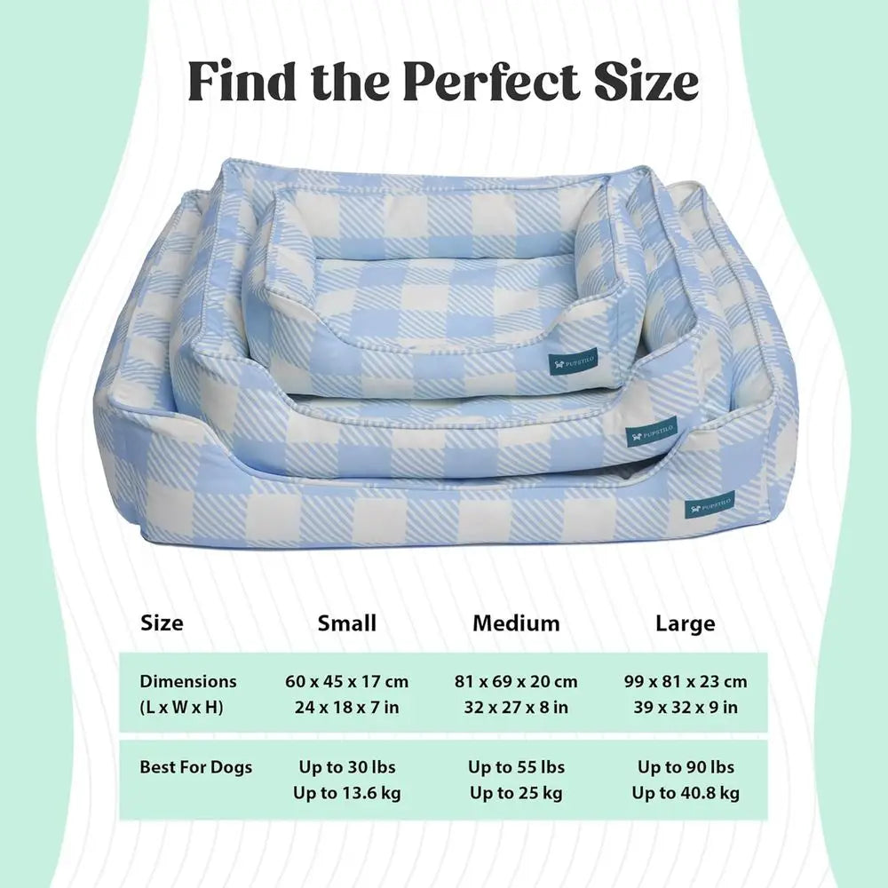 Medium Pink Orthopedic Dog Bed with CertiPUR-US Foam, Recycled Fabric, Washable Cover & Anti-Slip Base