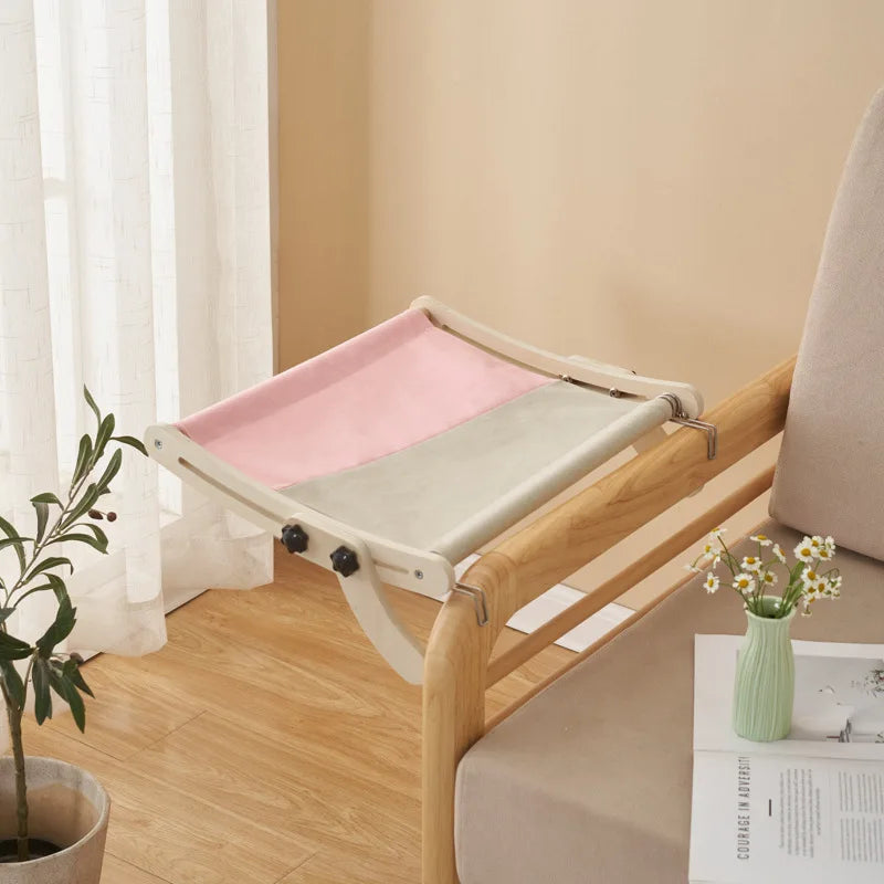 Cat Hammock, Dual-use Cat Window Hammock For Indoor Cats, Adjustable Wood Radiator Beds Cat Window Beds Holds Up 18kg