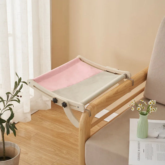 Cat Hammock, Dual-use Cat Window Hammock For Indoor Cats, Adjustable Wood Radiator Beds Cat Window Beds Holds Up 18kg