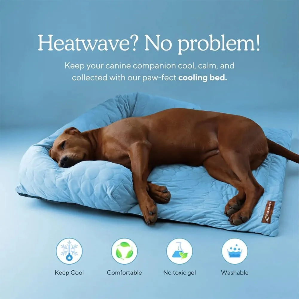 chill-max cooling mattress for dogs: breathable, washable, and long-lasting comfort for your pet