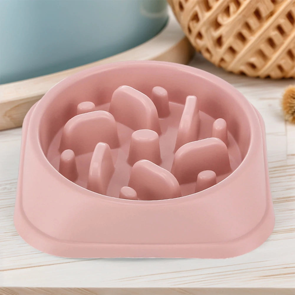 Pet Slow Eating Dish Bowl Anti Choking Dog Slow Feeder Bowl Non-Slip Puzzle Dog Food Bowls for Small Dogs and Cats Fast Eaters