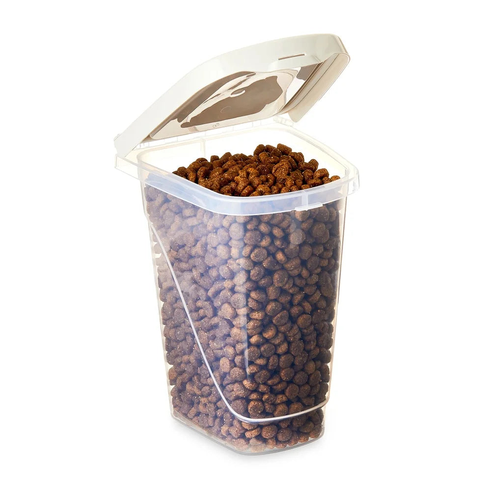 Pet Treat Storage Container 2 lb Locking Lid Moisture Resistant Dishwasher Safe Stackable Dog Cat Treats Storage Solution