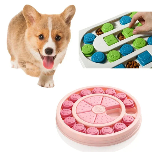 Dog Puzzle Toys Slow Feeder Interactive Increase Puppy Food Dispenser Slowly Eating NonSlip Bowl Pet Cat Dogs Training Game