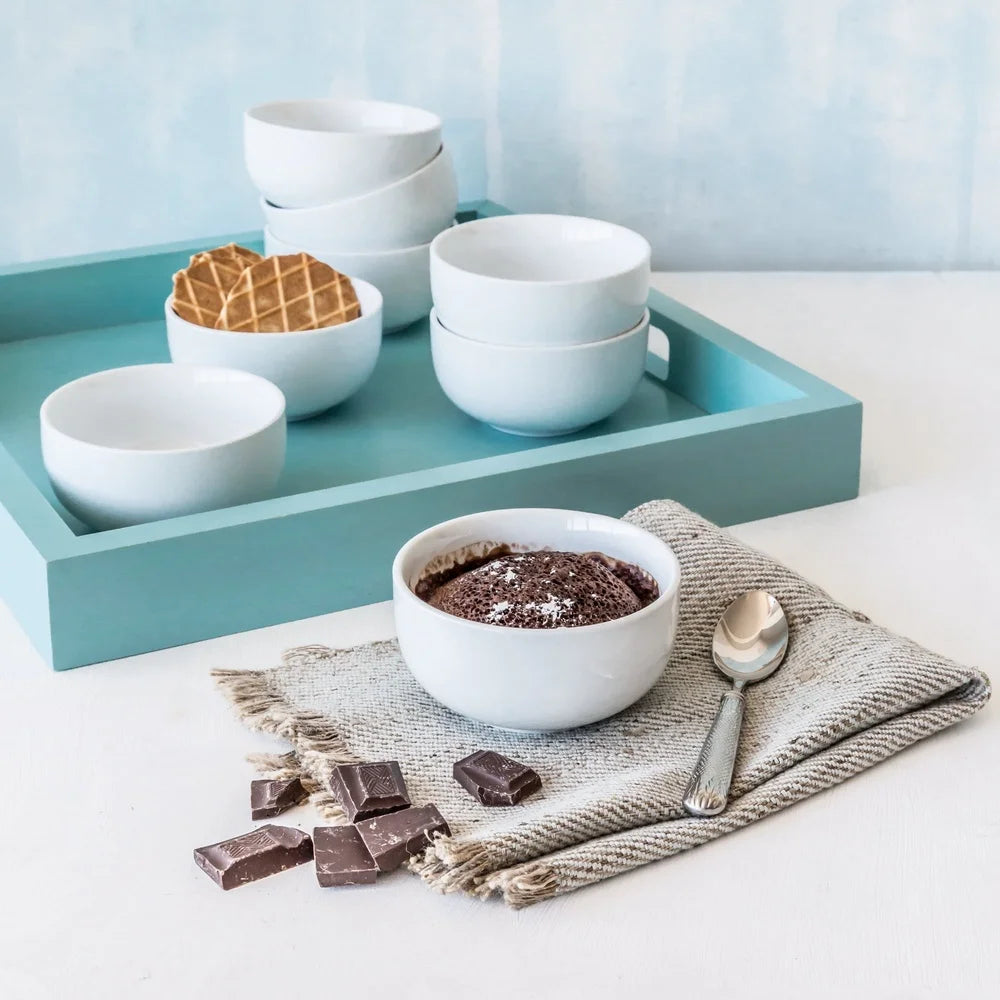 Ceramic Mini Pet Bowls – 4 Pack White Porcelain, 2 oz – Microwave/Dishwasher/Oven Safe – Small Cat & Dog Treat and Food Topper Dishes