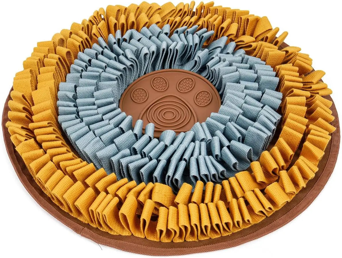 XXL Breakfast Snuffle Mat for Dogs - 27"x27" Extra Large Slow Feeder Mat, Mental Stimulation Puzzle Toy for All Dog Breeds