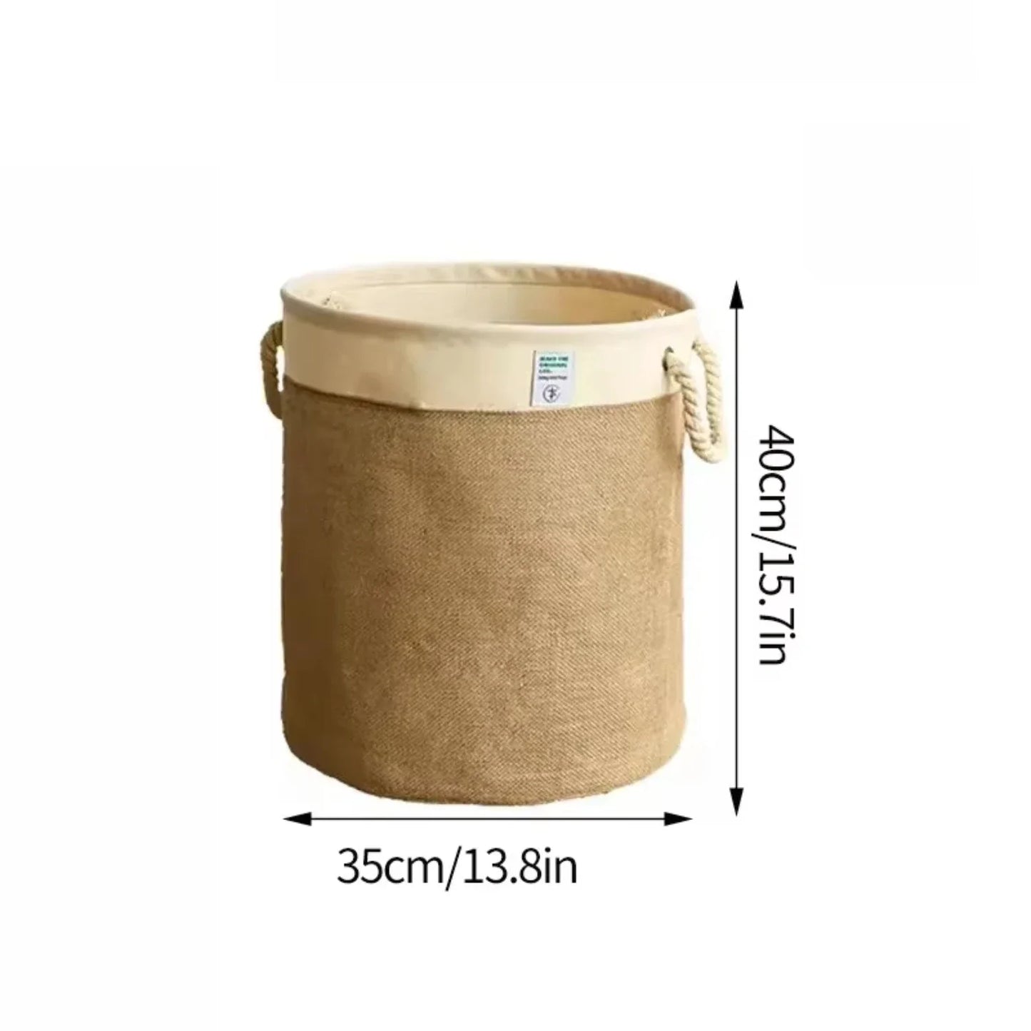 Tidy Tails Tote – Foldable Pet Storage Basket Foldable basket with handles, cotton linentoy storage basket