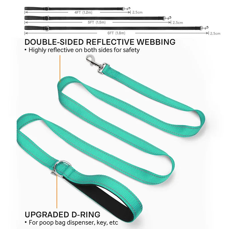 New Cats Dogs Harness Collar Lead Strap Night Reflection Dog Pet Towing Rope 1.2/1.5/1.8m Guard Rope Pet Walking Training Leash