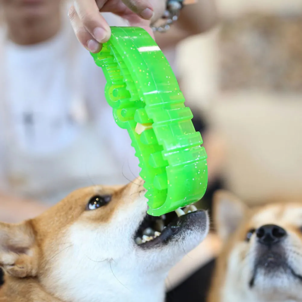 Slow-Feed Chew & Fetch Crocodile Dog Toy Cute Chew Toys Interactive Dog Puzzle Toy for Small Medium Large Dogs