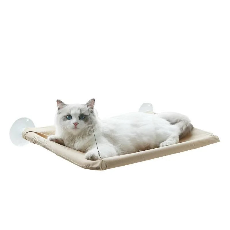Cat hammock, cat window suction cup, cat nest, cat climbing frame, suspended balcony, glass, sun drying, pet cat bedding supplie