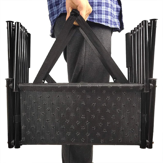 5 Steps Foldable Large Dog Step Car Dog Stairs Support Up To 150 Lbs Lightweight Portable Pet Ladder Ramp for Cars and SUV Truck