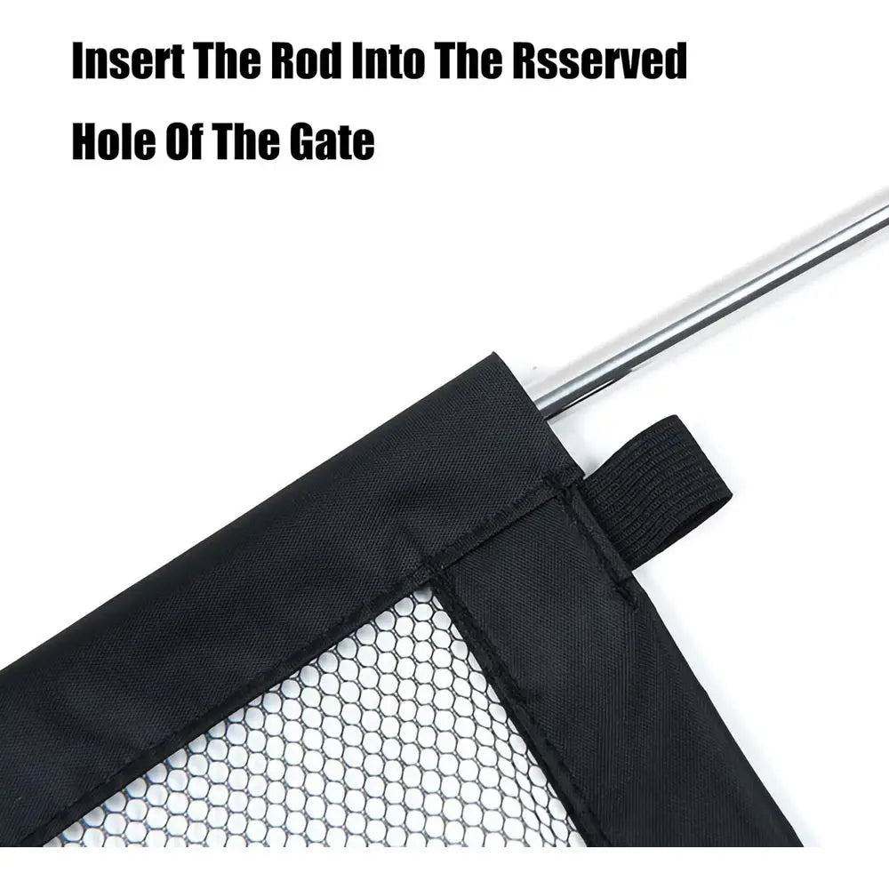 2 Pack Dog Gate, Mesh Baby Gate, 43.3'' X 28.3'' Pet Gate for The House, No Drilling Puppy Gate for Stairs & Doorways Install An