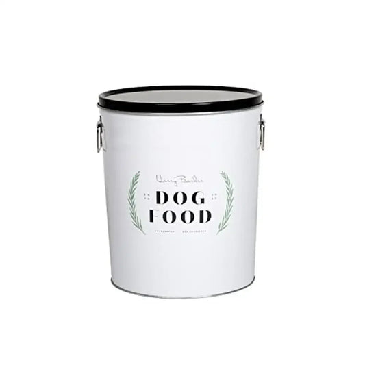 Pet Food Storage Container Airtight Seal Galvanized Metal Small Size Display Option